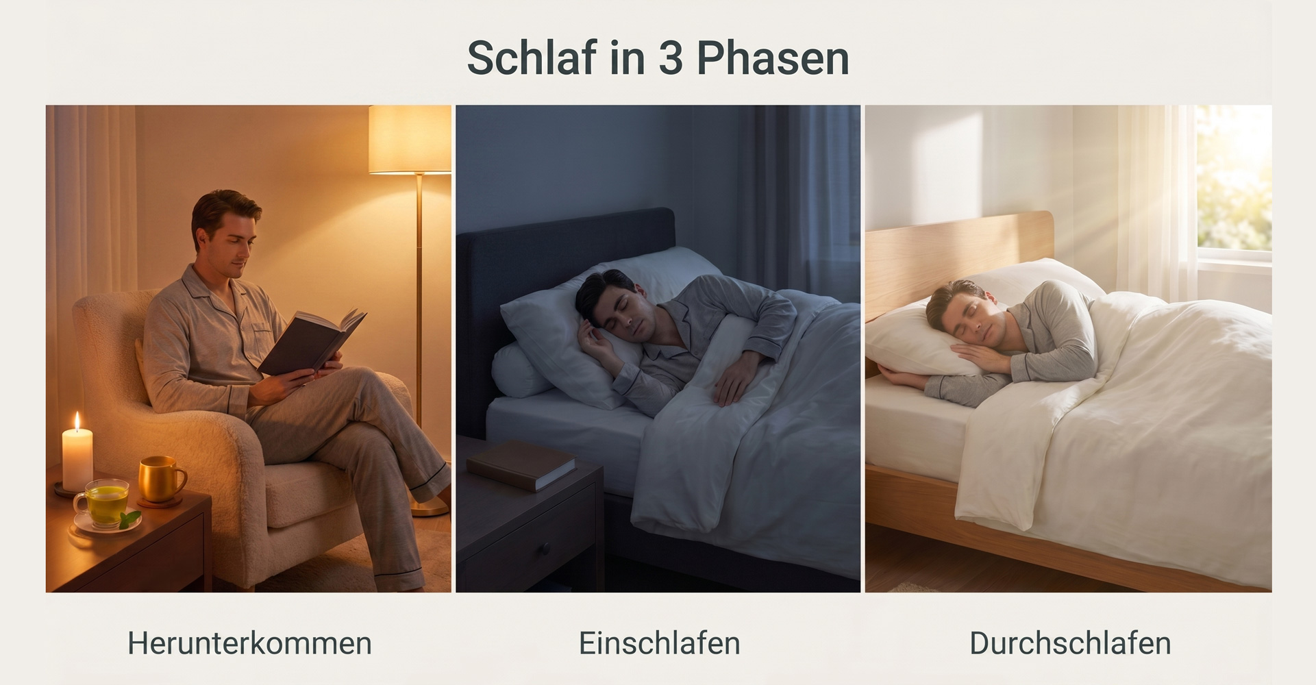 Schlafzimmer, Bett, Nachtruhe, Beleuchtung, Bettzeug