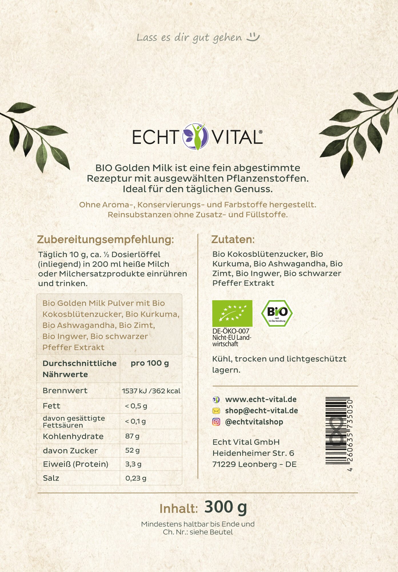 Seite, Text, Speisekarte