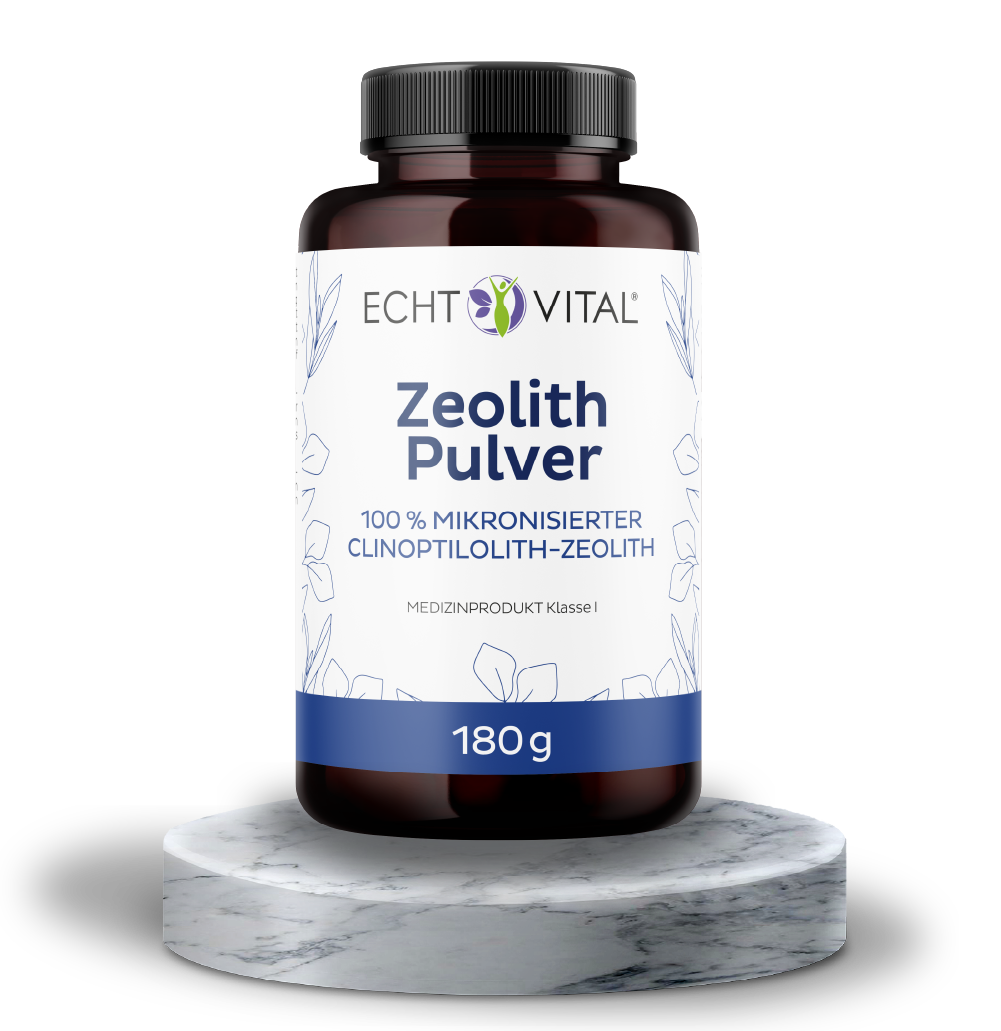 Zeolith - 1 Glas mit 180 g Pulver