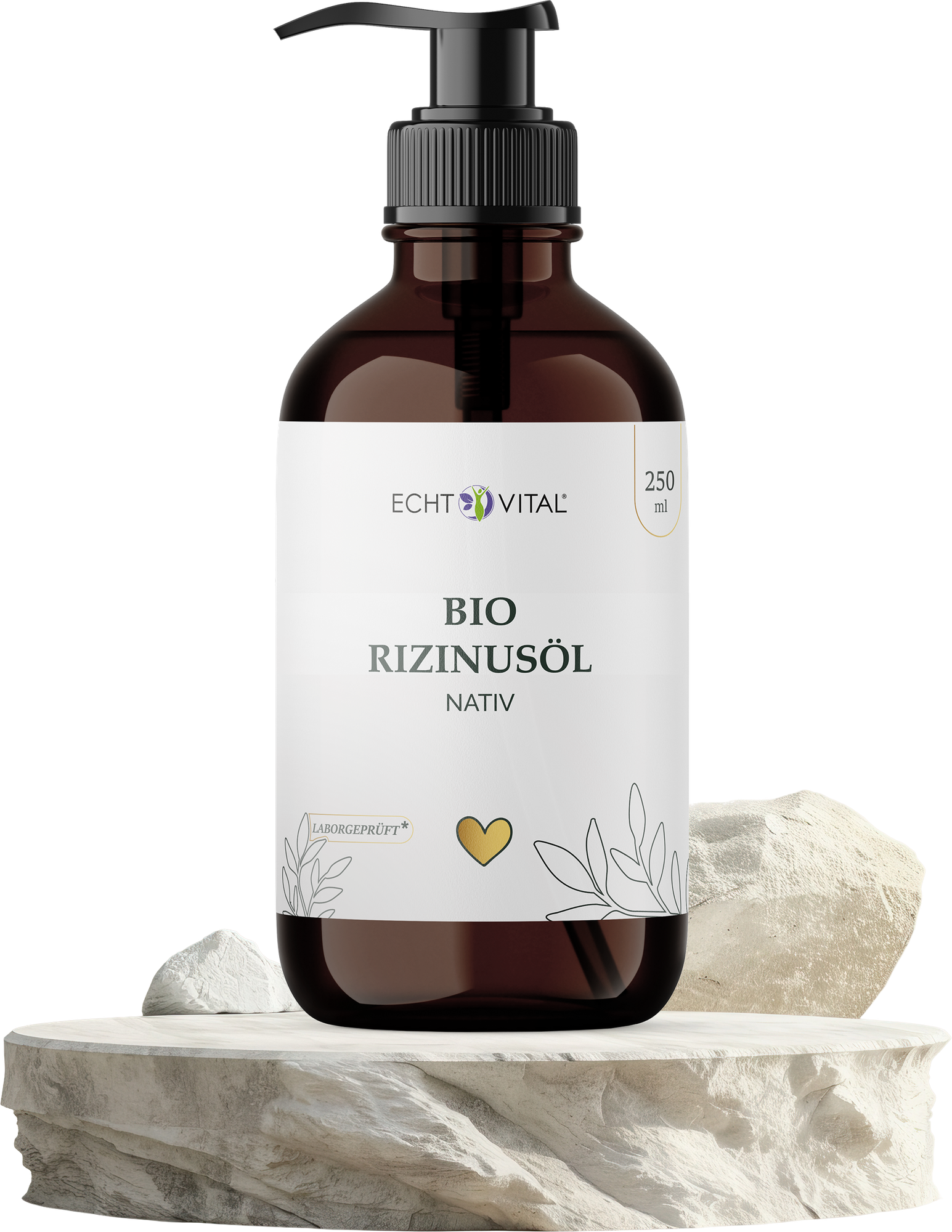Bio-Rizinusöl, Rizinusöl, Naturkosmetik, Ölflasche, 250 ml